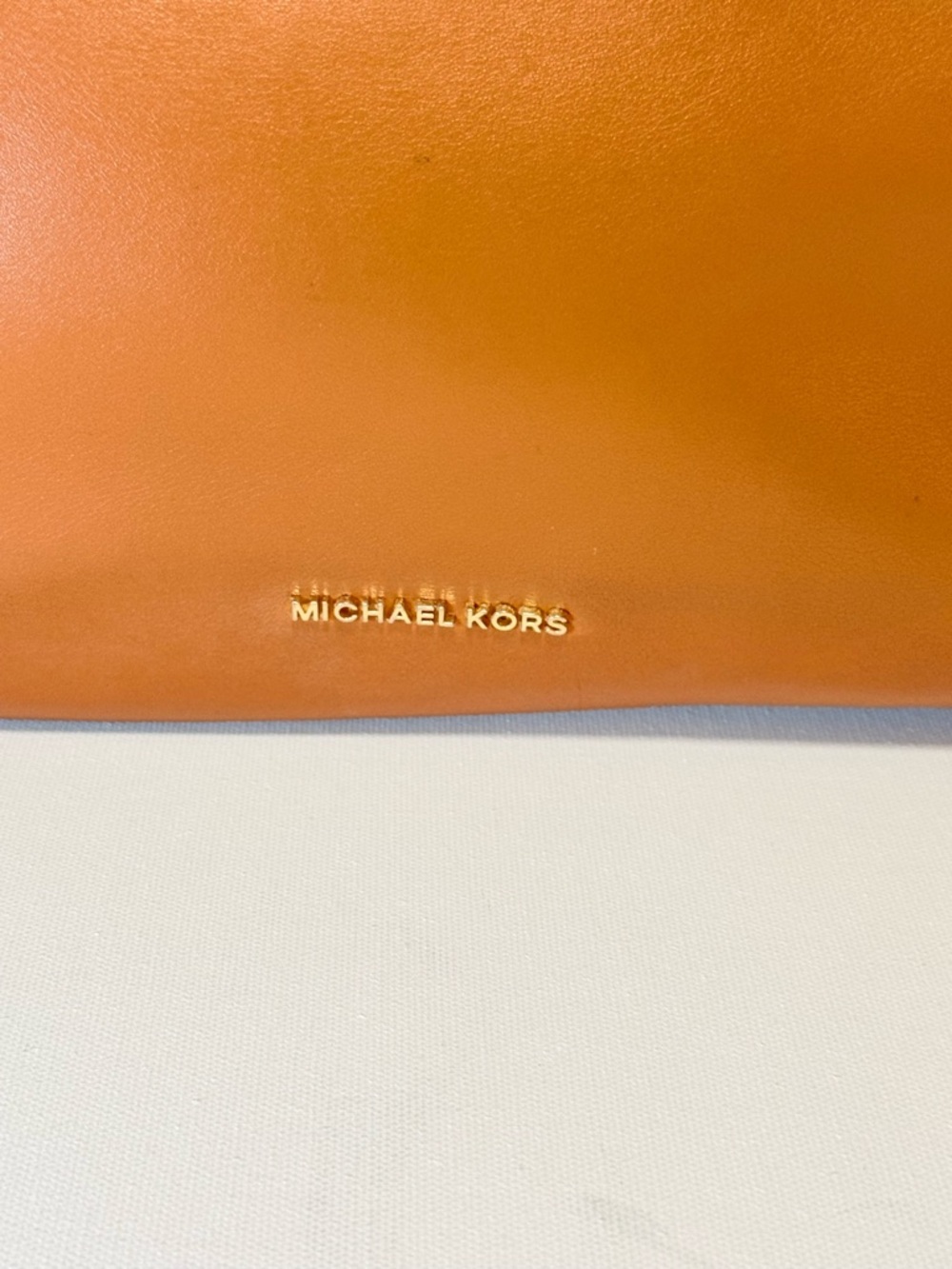 Michael Kors Gramercy Medium Acorn Leather Satchel - Croc Trim - Picture 2 of 14